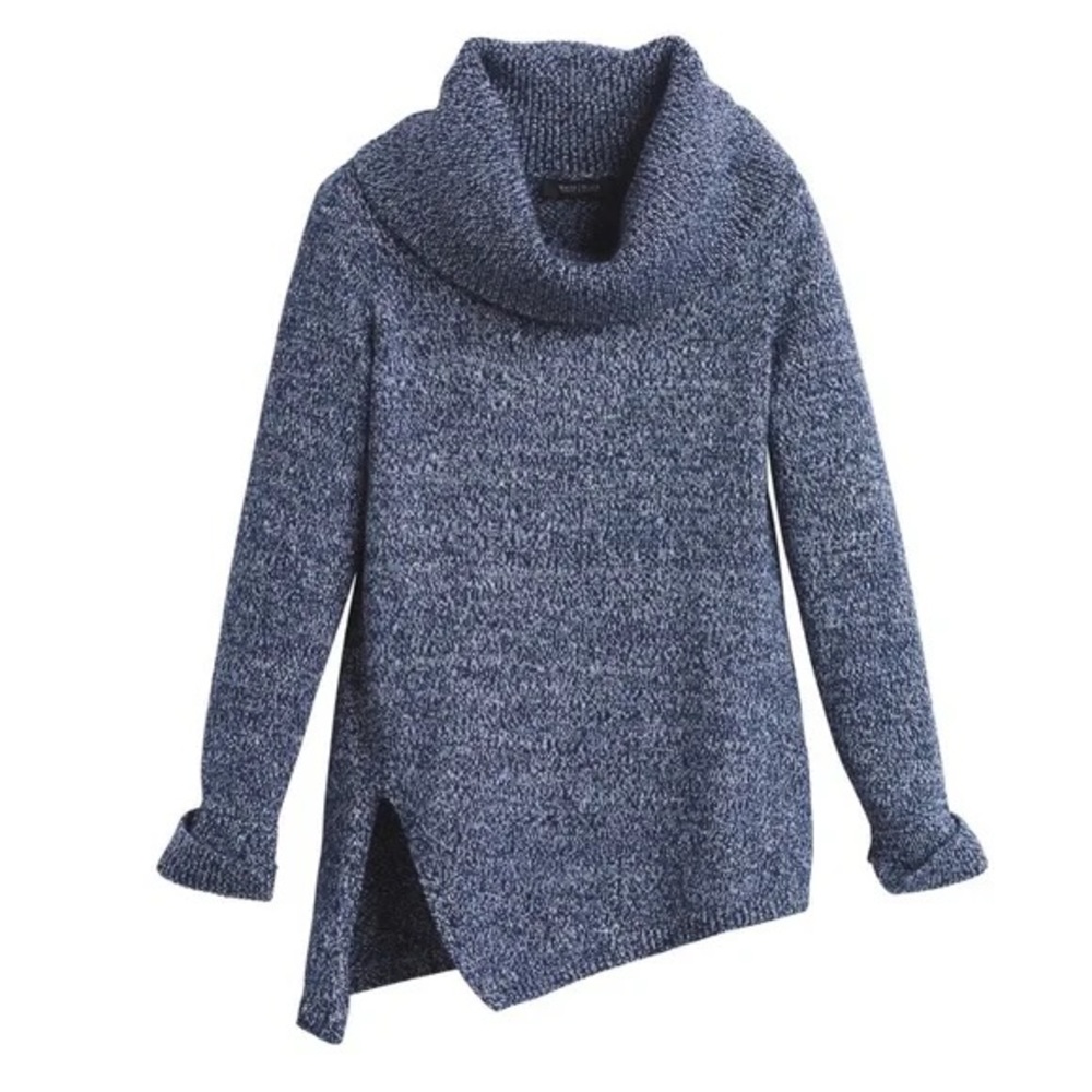 Cowlneck Shimmer Sweater